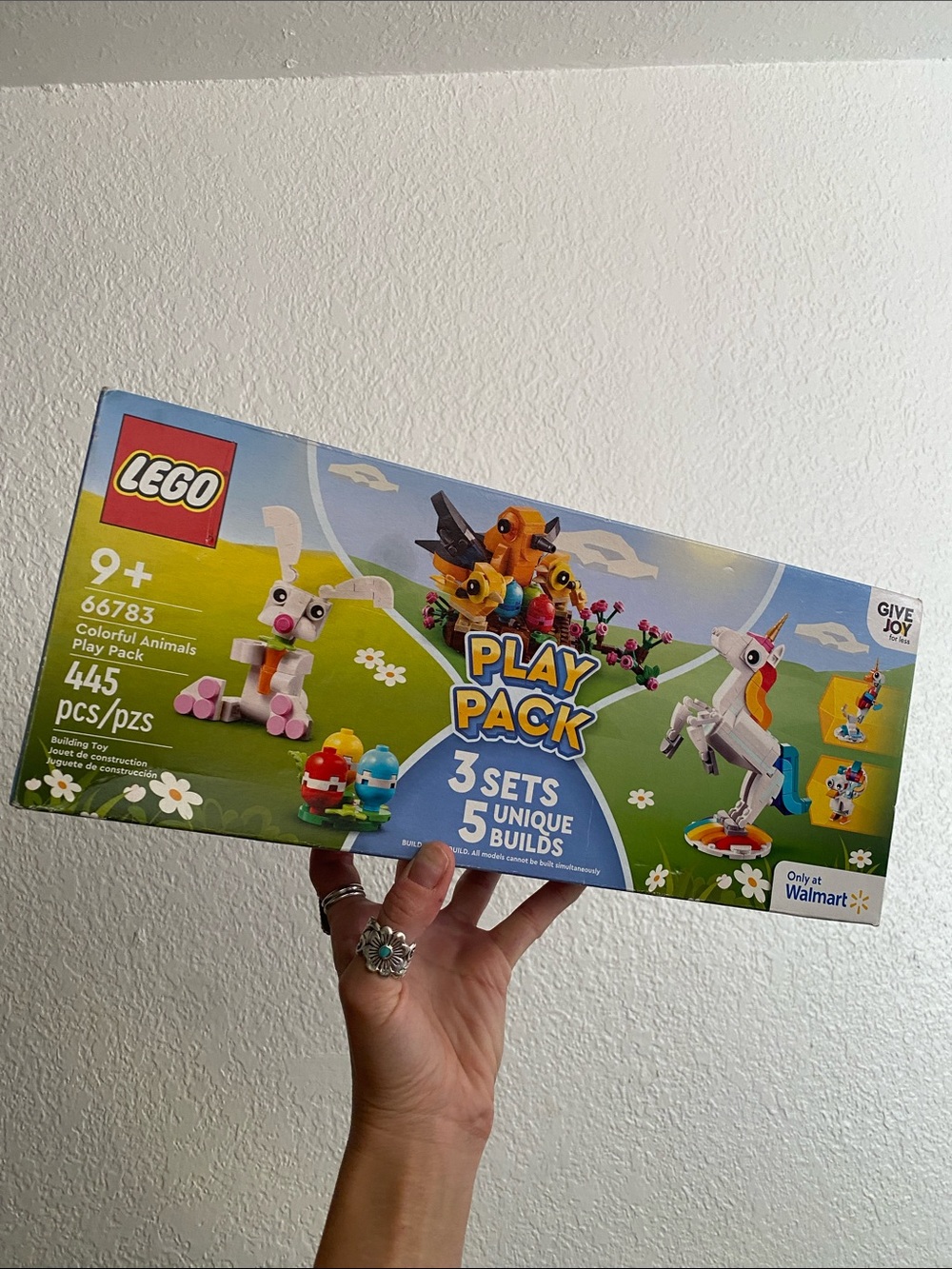 Lego Colorful Animals Play Pack 3 sets in 1 Unicorn Bird Bunny 66783